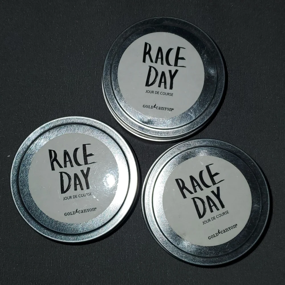RACE DAY TRIO candles from Gold Canyon 4 oz each (Man candles/joke candles)